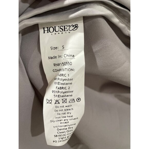 House of  London Cardigan Womens Robe overcoat Belt Pockets Metallic Gray sz S - Picture 5 of 7